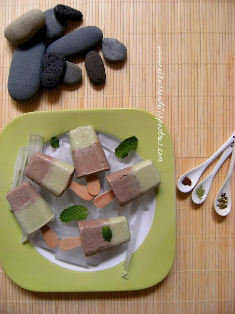 Polos de Té Matcha y Chocolate