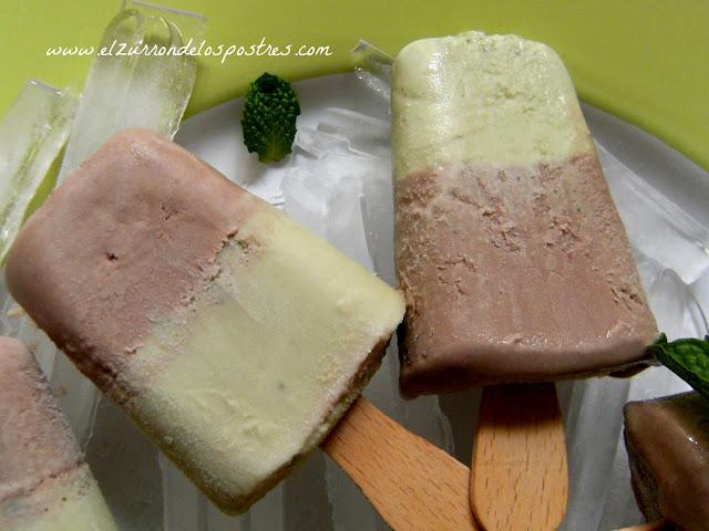 Polos de Té Matcha y Chocolate