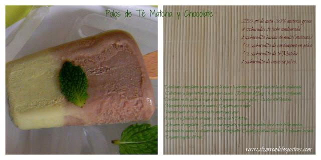Polos de Té Matcha y Chocolate