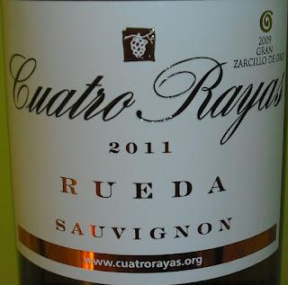 Cuatro Rayas Sauvignon Blanc 2011, de Bodega Agrícola Castellana