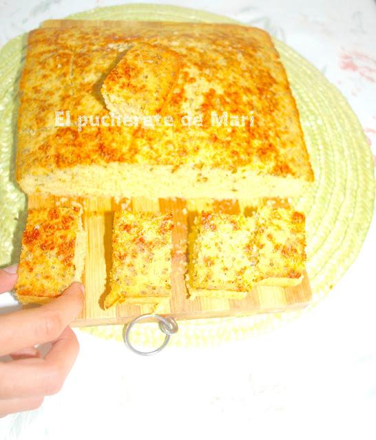 PAN DE MAÍZ CON CEBOLLINO Y PARMESANO