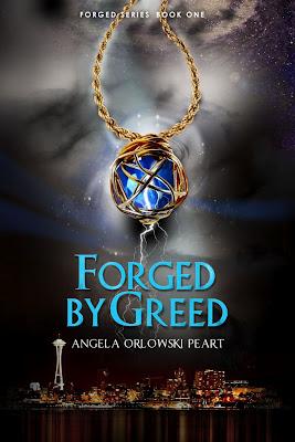 Portada Revelada: Forged by Greed (Serie The Forged #1), de Angela Orlowski-Peart
