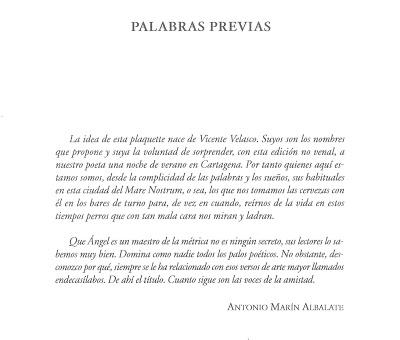 Siete amigos, siete poemas... (I)