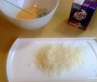 Espaguetis con verduras y carbonara sin lactosa