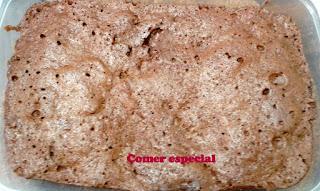 Brownie de chocolate en microondas, rápido y fácil