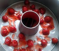 Tarta de chocolate con arándanos, sin leche ni huevos