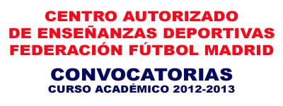 CURSOS ACADEMICOS DE ENTRENADOR DE FÚTBOL (TÉCNICO DEPORTIVO) EN LA FEDERACIÓN MADRILEÑA