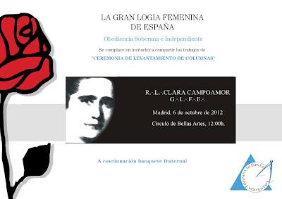Un nuevo paso de la masonería femenina en España: la Logia Clara Campoamor