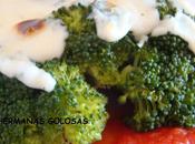 Brocoli salsa tomate bechamel roquefort