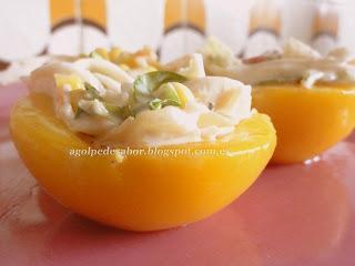 Melocotones rellenos