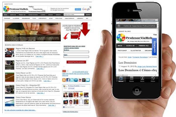 web en celulares Web en Celulares