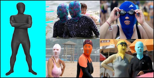 El face-kini. Traje de baño para un buen día de playa