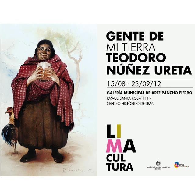 Teodoro Núñez Ureta en la galería Pancho Fierro