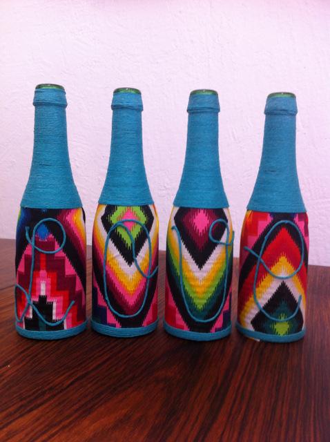 Mis jarrones con botellas recicladas