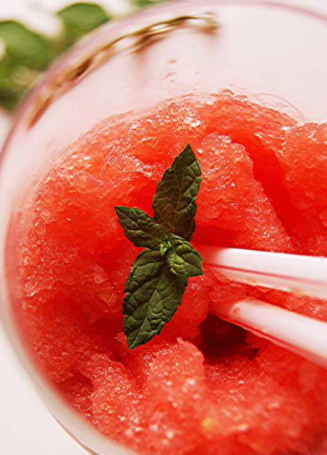 Granizado de sandía y menta fresca [...y feliz verano]