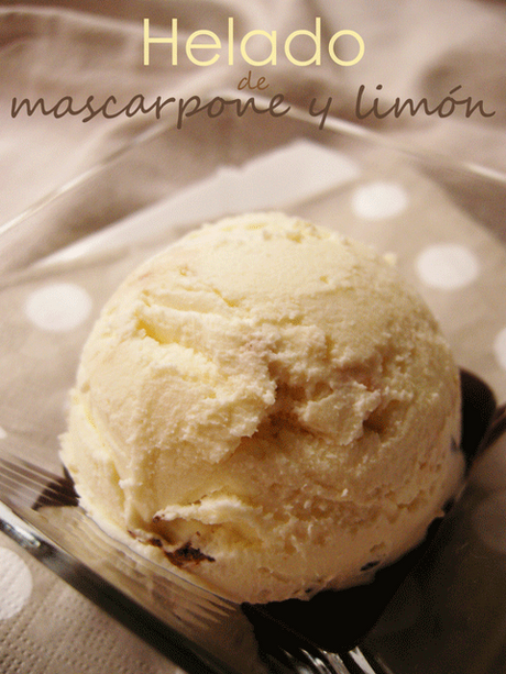 Helado de mascarpone y limón (sin heladera)
