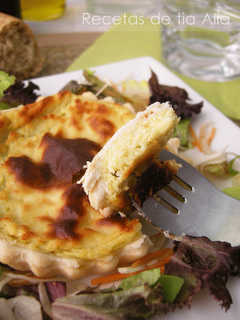 Tartaletas de calabacín y parmesano