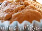 Muffins plátano, nuez chocolate