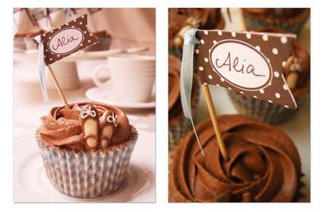 Cupcakes de vainilla con buttercream de trufa