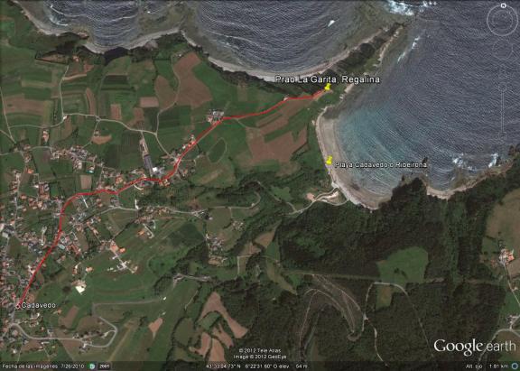 Vídeo, fotos y Mapa procesion La Regalina en Cadavedo, Valdes