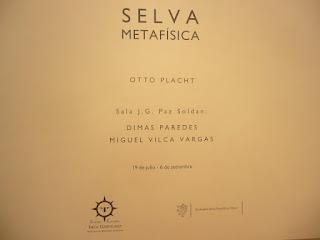 EXPOSICIÓN SOBRE EL ENCANTO DE LA SELVA (METAFÍSICA)