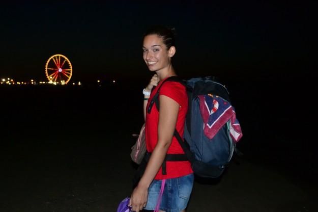 Janire y su rendidora mochila Quechua