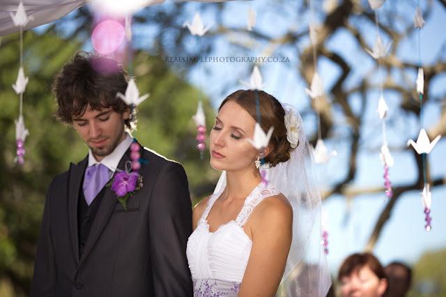Algo azul... Una boda con inspiración japonesa