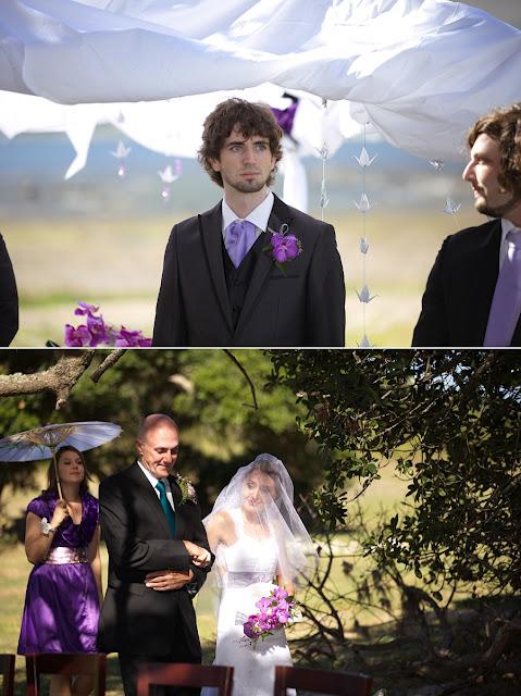 Algo azul... Una boda con inspiración japonesa