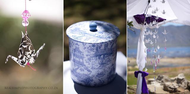 Algo azul... Una boda con inspiración japonesa