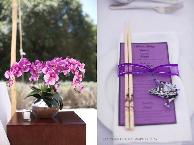 Algo azul... Una boda con inspiración japonesa