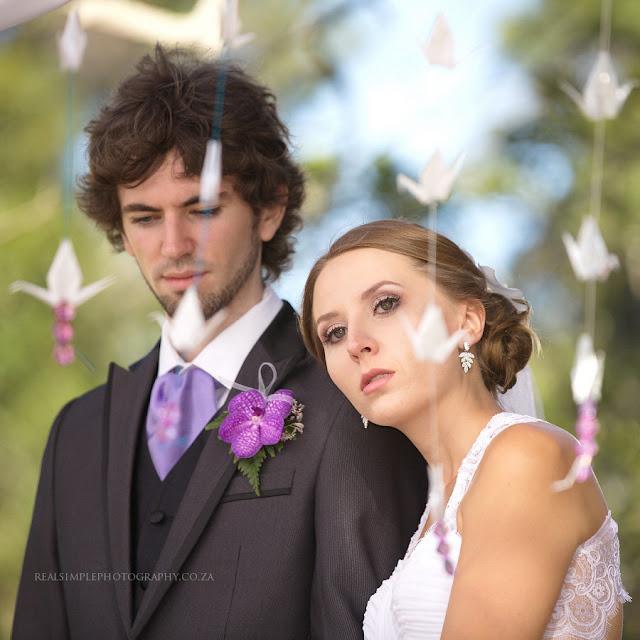 Algo azul... Una boda con inspiración japonesa