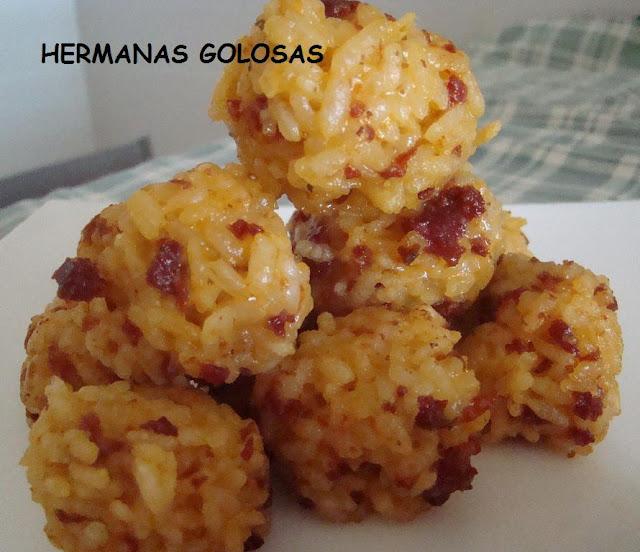 BOCADOS DE ARROZ Y CHORIZO
