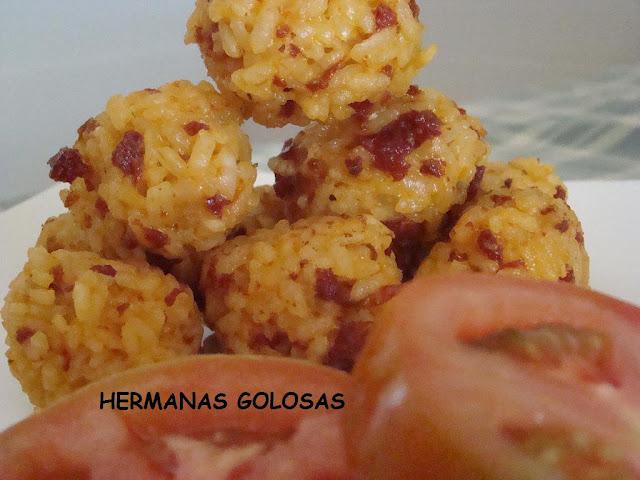 BOCADOS DE ARROZ Y CHORIZO