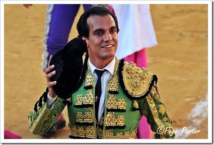 Leandro en la corrida del 2 de septiembre en la Malagueta