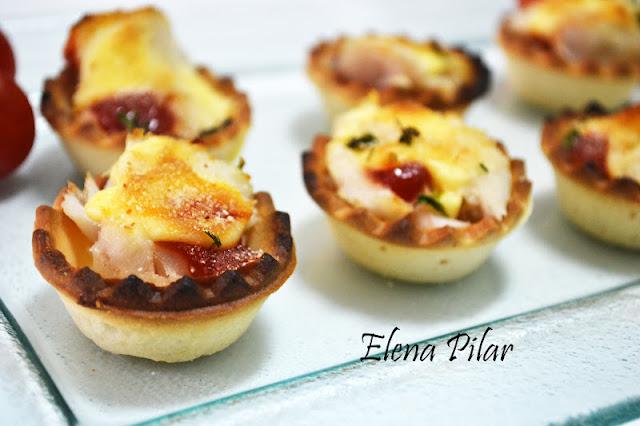 Canapés de Merluza con gratinado muy crujiente