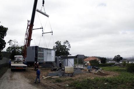 Montaje de la vivienda A-cero Tech entregada el 22 de Agosto en Oleiros, A Coruña!