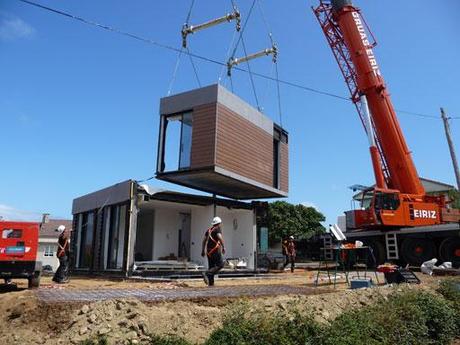 Montaje de la vivienda A-cero Tech entregada el 22 de Agosto en Oleiros, A Coruña!