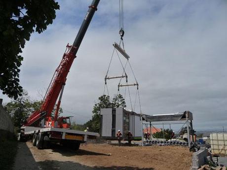 Montaje de la vivienda A-cero Tech entregada el 22 de Agosto en Oleiros, A Coruña!