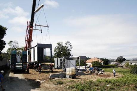 Montaje de la vivienda A-cero Tech entregada el 22 de Agosto en Oleiros, A Coruña!