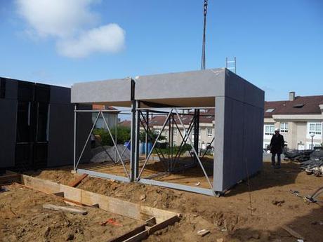 Montaje de la vivienda A-cero Tech entregada el 22 de Agosto en Oleiros, A Coruña!