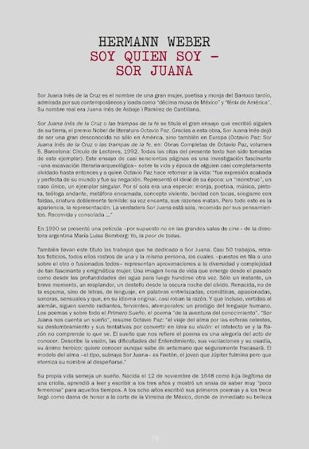 Hermann Weber: Soy quien soy - Sor Juana