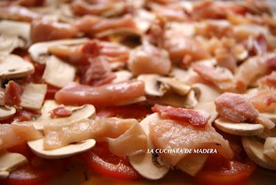 HOJALDRE CON POLLO Y LANGOSTINOS