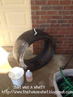 La transformación de un caucho a una mesa excepcional para combinar con unos muebles de Rathan