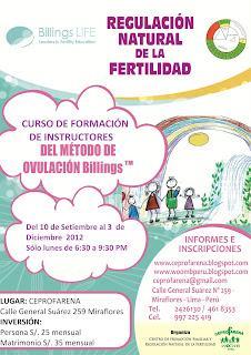 CURSO DEL MÉTODO BILLINGS 2012