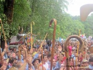 San Timoteo 2012 en Luarca: Bastones