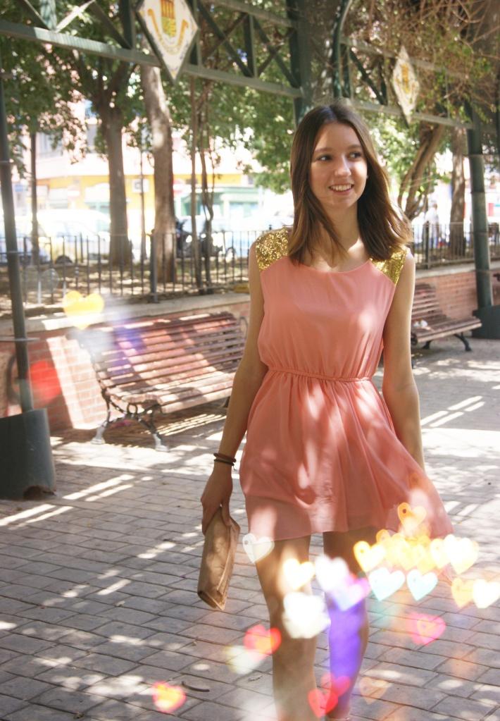 Sheinside Coral Dress