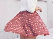 Spot print skirt