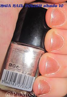 MUA Laca Uñas tono 10 Swatche + NOTD