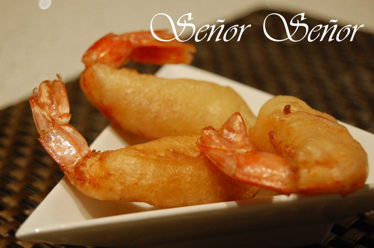 Gambas con gabardina