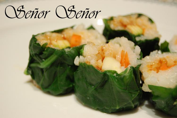Sushi de verduras, sin pescado crudo ni algas!